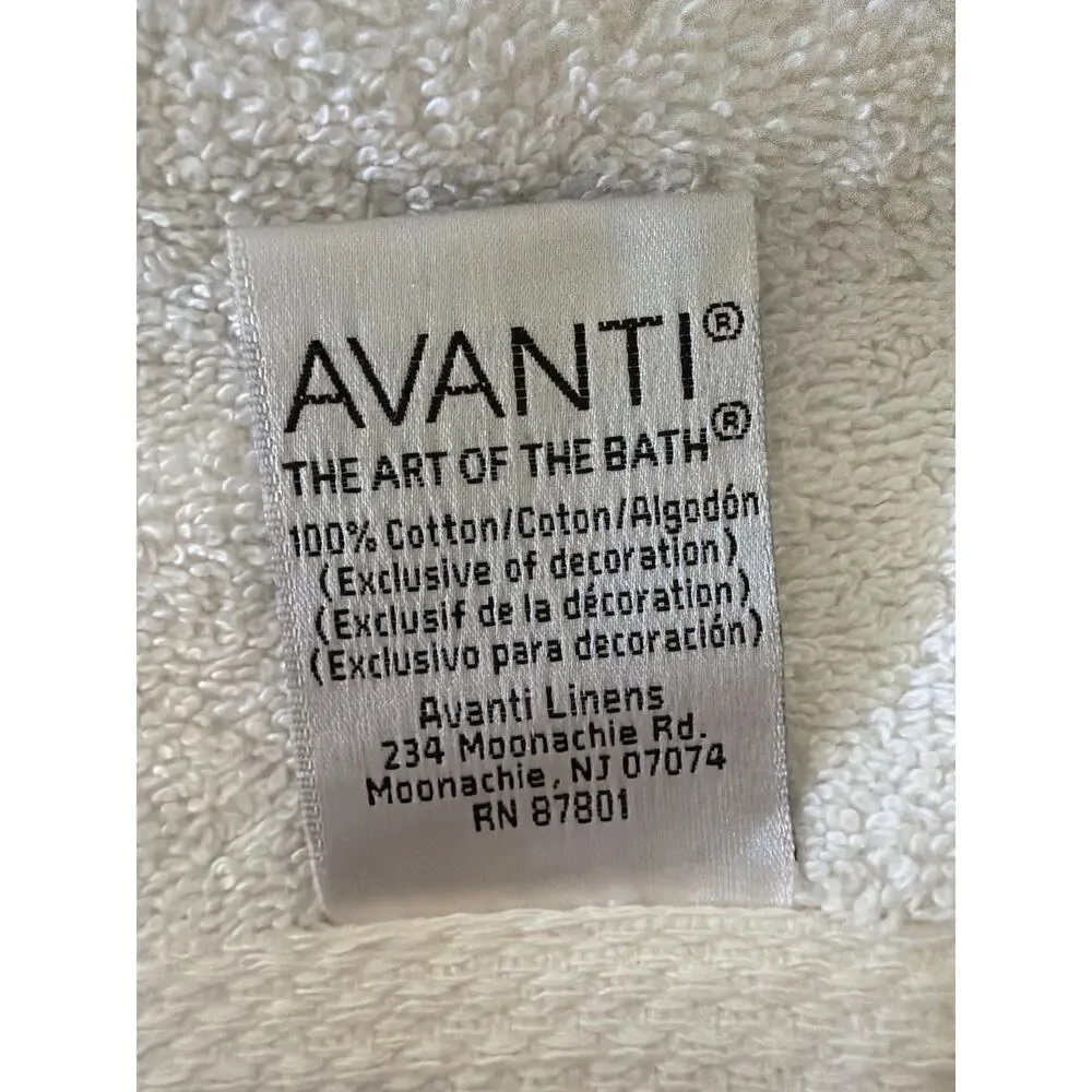 Avanti Linens Five Fingertip Towels 100% Cotton NWT